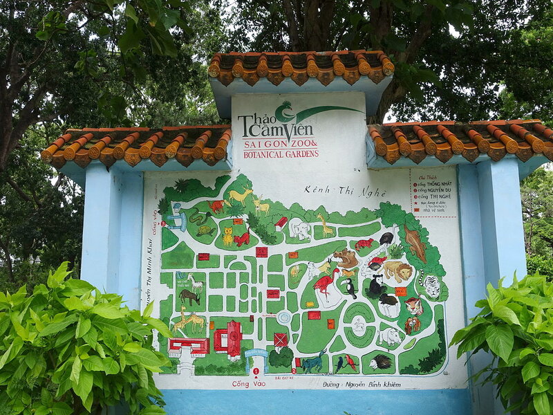 Saigon Zoo and Botanical Gardens Maps