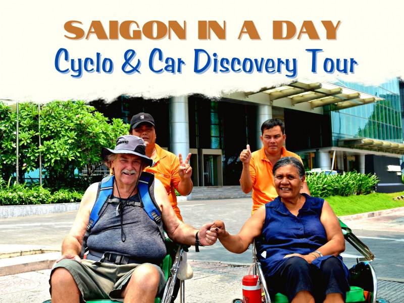 SG01: FULL DAY OF SAIGON DISCOVER BY CYCLO & CAR